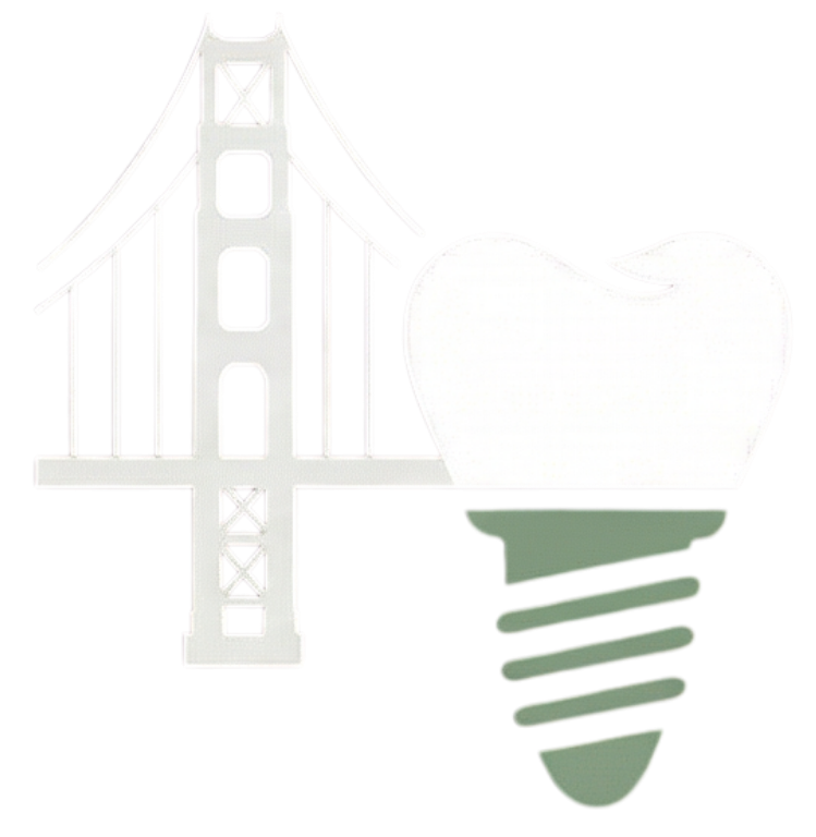 SF Implant & Perio Logo (CLEAR WHITE ICON)